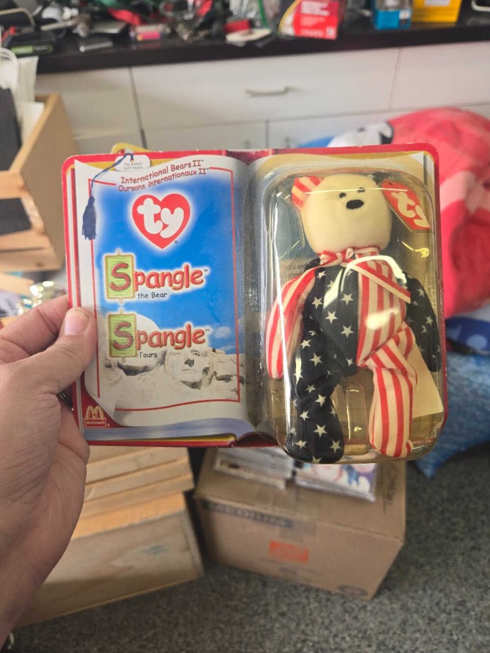 Ty Beanie Babies McDonald's International Bears II Spangle The Bear | Size OS |